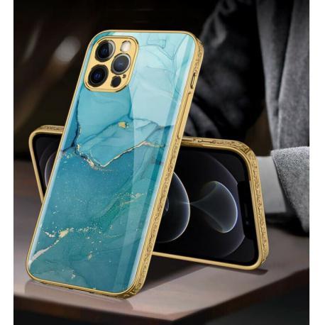 قاب حرفه ای GKK PLATING ایفون 12 پرومکس طرح فیروزه